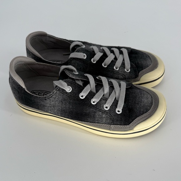 Keen Elsa Sneakers Women Size 7.5 Shoes Black Plaid Wool Low Lace Up. Round toe - Picture 6 of 6